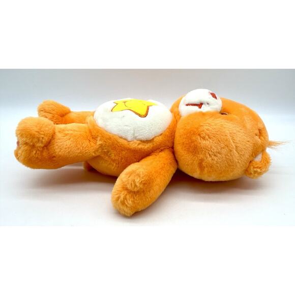 Care Bears 2003 Laugh A Lot Bear Plush 13” Inch Star Orange Stuffed Toy EUC - Picture 5 of 12